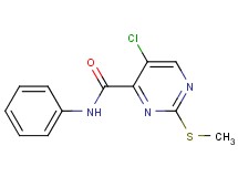 5-chloro-2-(methylthio)-N-phenylpyrimidine-4-carboxamide