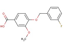 4-[(3-fluorobenzyl)oxy]-3-methoxybenzoic acid