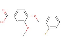 4-[(2-fluorobenzyl)oxy]-3-methoxybenzoic acid