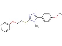 3-(4-methoxyphenyl)-4-methyl-5-[(2-phenoxyethyl)thio]-4H-1,2,4-triazole
