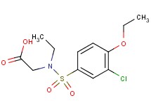 N-[(3-chloro-4-ethoxyphenyl)sulfonyl]-N-ethylglycine