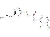N-(2,3-dichlorophenyl)-2-[(5-propyl-1,3,4-oxadiazol-2-yl)thio]acetamide