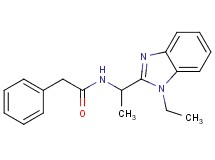 N-[1-(1-ethyl-1H-benzimidazol-2-yl)ethyl]-2-phenylacetamide