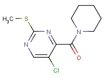 5-chloro-2-(methylthio)-4-(piperidin-1-ylcarbonyl)pyrimidine