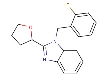 1-(2-fluorobenzyl)-2-(tetrahydrofuran-2-yl)-1H-benzimidazole