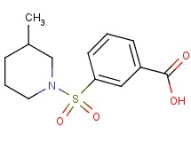 3-[(3-methylpiperidin-1-yl)sulfonyl]benzoic acid