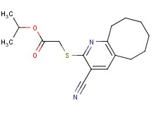 isopropyl [(3-cyano-5,6,7,8,9,10-hexahydrocycloocta[b]pyridin-2-yl)thio]acetate
