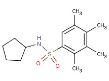 N-cyclopentyl-2,3,4,5-tetramethylbenzenesulfonamide