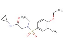 N~1~-cyclopropyl-N~2~-[(4-ethoxy-3-methylphenyl)sulfonyl]-N~2~-ethylglycinamide