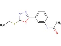 N-{3-[5-(ethylthio)-1,3,4-oxadiazol-2-yl]phenyl}acetamide
