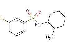 3-fluoro-N-(2-methylcyclohexyl)benzenesulfonamide