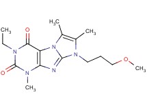 3-ethyl-8-(3-methoxypropyl)-1,6,7-trimethyl-1H-imidazo[2,1-f]purine-2,4(3H,8H)-dione