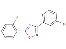 3-(3-bromophenyl)-5-(2-fluorophenyl)-1,2,4-oxadiazole