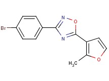 3-(4-bromophenyl)-5-(2-methyl-3-furyl)-1,2,4-oxadiazole