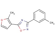 5-(2-methyl-3-furyl)-3-(3-methylphenyl)-1,2,4-oxadiazole