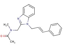 N-methyl-N-({1-[(2E)-3-phenylprop-2-en-1-yl]-1H-benzimidazol-2-yl}methyl)acetamide