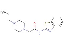 N-1,3-benzothiazol-2-yl-2-(4-propyl-1-piperazinyl)acetamide