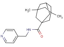 3,5-dimethyl-N-(4-pyridinylmethyl)-1-adamantanecarboxamide