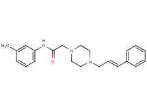 N-(3-methylphenyl)-2-[4-(3-phenyl-2-propen-1-yl)-1-piperazinyl]acetamide