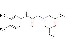 2-(2,6-dimethyl-4-morpholinyl)-N-(3,4-dimethylphenyl)acetamide