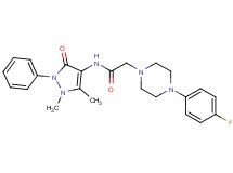 N-(1,5-dimethyl-3-oxo-2-phenyl-2,3-dihydro-1H-pyrazol-4-yl)-2-[4-(4-fluorophenyl)-1-piperazinyl]acetamide