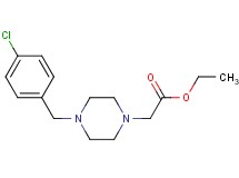 ethyl [4-(4-chlorobenzyl)-1-piperazinyl]acetate