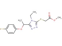 methyl ({4-ethyl-5-[1-(4-fluorophenoxy)ethyl]-4H-1,2,4-triazol-3-yl}thio)acetate