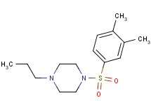1-[(3,4-dimethylphenyl)sulfonyl]-4-propylpiperazine