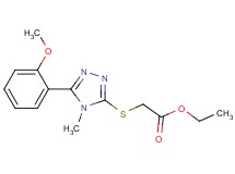 ethyl {[5-(2-methoxyphenyl)-4-methyl-4H-1,2,4-triazol-3-yl]thio}acetate