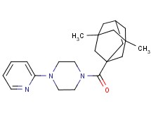 1-[(3,5-dimethyl-1-adamantyl)carbonyl]-4-(2-pyridinyl)piperazine