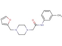 2-[4-(2-furylmethyl)-1-piperazinyl]-N-(3-methylphenyl)acetamide