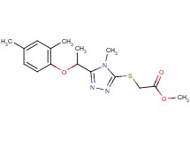 methyl ({5-[1-(2,4-dimethylphenoxy)ethyl]-4-methyl-4H-1,2,4-triazol-3-yl}thio)acetate