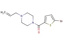 1-allyl-4-[(5-bromo-2-thienyl)carbonyl]piperazine