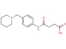 4-oxo-4-{[4-(1-piperidinylmethyl)phenyl]amino}butanoic acid