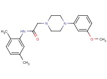 N-(2,5-dimethylphenyl)-2-[4-(3-methoxyphenyl)-1-piperazinyl]acetamide