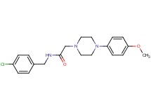 N-(4-chlorobenzyl)-2-[4-(4-methoxyphenyl)-1-piperazinyl]acetamide