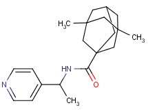 3,5-dimethyl-N-[1-(4-pyridinyl)ethyl]-1-adamantanecarboxamide