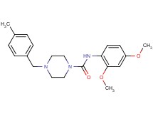 N-(2,4-dimethoxyphenyl)-4-(4-methylbenzyl)-1-piperazinecarboxamide