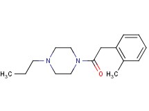 1-[(2-methylphenyl)acetyl]-4-propylpiperazine