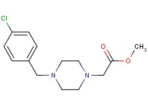 methyl [4-(4-chlorobenzyl)-1-piperazinyl]acetate