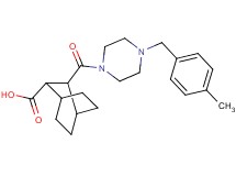 3-{[4-(4-methylbenzyl)-1-piperazinyl]carbonyl}bicyclo[2.2.2]octane-2-carboxylic acid