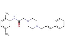 N-(2,5-dimethylphenyl)-2-[4-(3-phenyl-2-propen-1-yl)-1-piperazinyl]acetamide