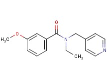 N-ethyl-3-methoxy-N-(4-pyridinylmethyl)benzamide