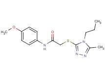 N-(4-methoxyphenyl)-2-[(5-methyl-4-propyl-4H-1,2,4-triazol-3-yl)thio]acetamide