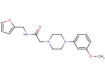 N-(2-furylmethyl)-2-[4-(3-methoxyphenyl)-1-piperazinyl]acetamide