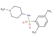 2,5-dimethyl-N-(1-methyl-4-piperidinyl)benzenesulfonamide
