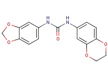 N-1,3-benzodioxol-5-yl-N'-(2,3-dihydro-1,4-benzodioxin-6-yl)urea