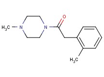 1-methyl-4-[(2-methylphenyl)acetyl]piperazine