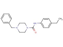 4-benzyl-N-(4-ethylphenyl)-1-piperazinecarboxamide