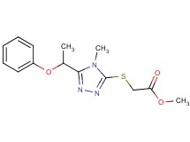 methyl {[4-methyl-5-(1-phenoxyethyl)-4H-1,2,4-triazol-3-yl]thio}acetate